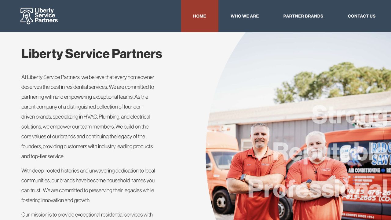 Liberty Service Partners homepage